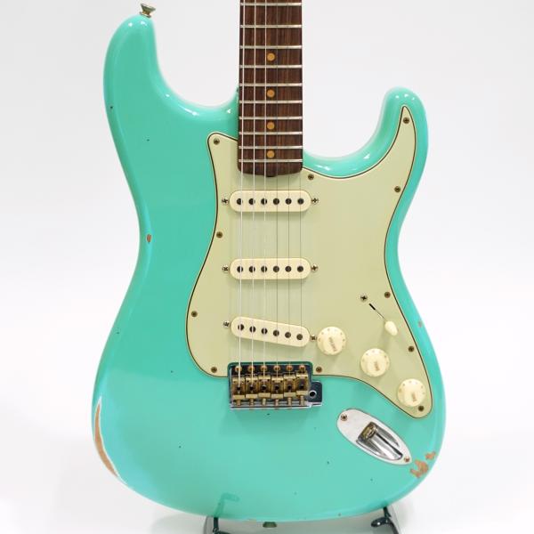 新しい 60's Shop Custom Fender Stratocaster Green Surf Aged / Relic ギター