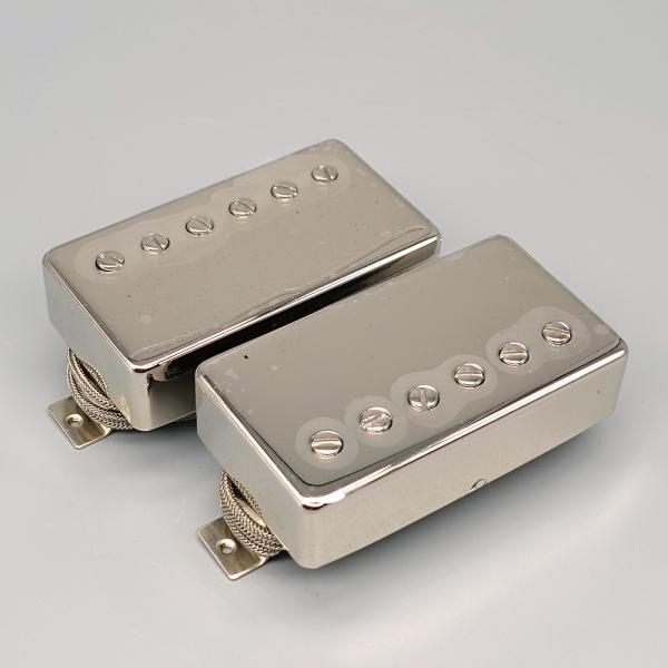 Gibson ギブソン Custombucker / True Historic Nickel Cover ( Double Black Bobbins ) / 2-Piece Set
