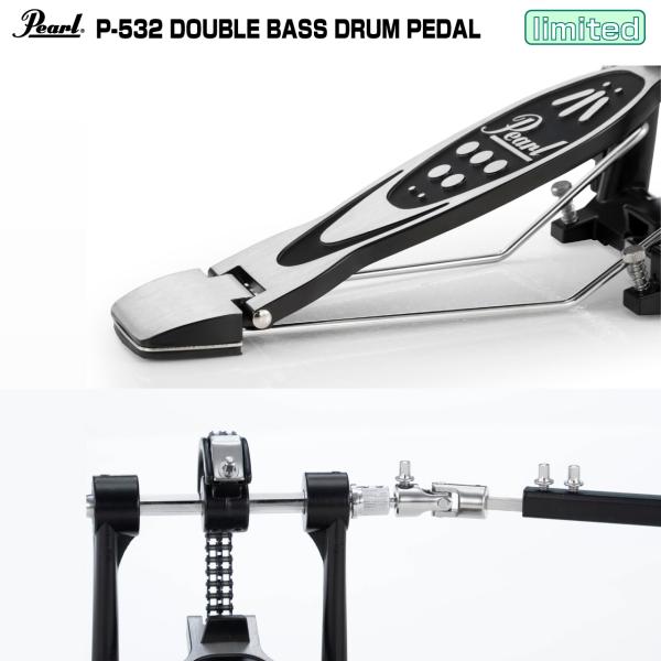 Pearl ドラムペダル ダブルチェーン ケース付き Pearl パール 8月下旬〜9月頃入荷予定 P-532 P532 ケース付き