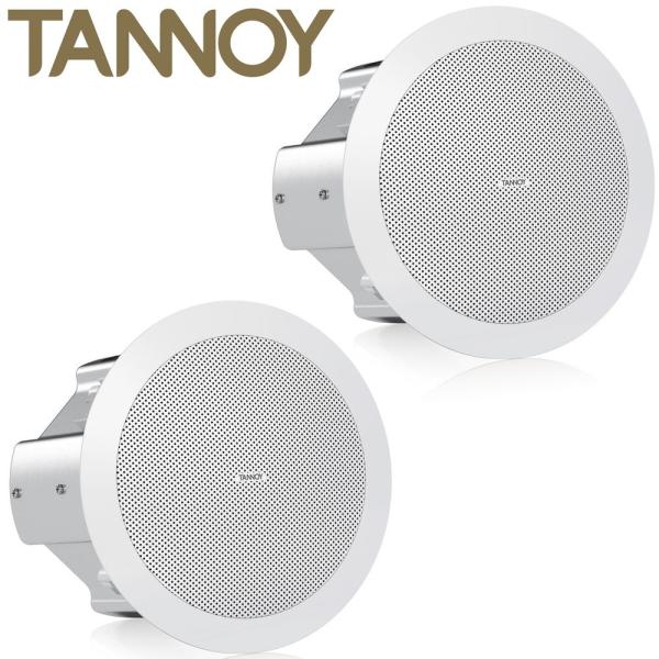 TANNOY タンノイ CVS401-WH (1ペア/ 2本) ホワイト ◆ 4インチ 同軸2ウェイドライバー 天井埋込型 スピーカー 白色
