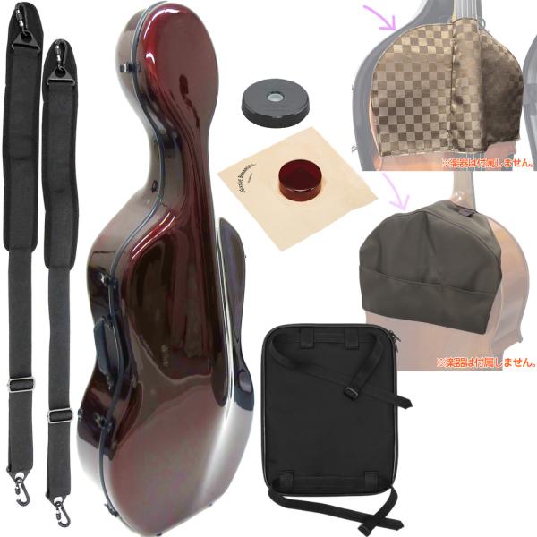 Carbon Mac カーボンマック CFC-3 WRD チェロ ケース ワインレッド ハードケース 4/4 リュック cello cases wine red セット G　北海道 沖縄 離島 代引き 同梱不可