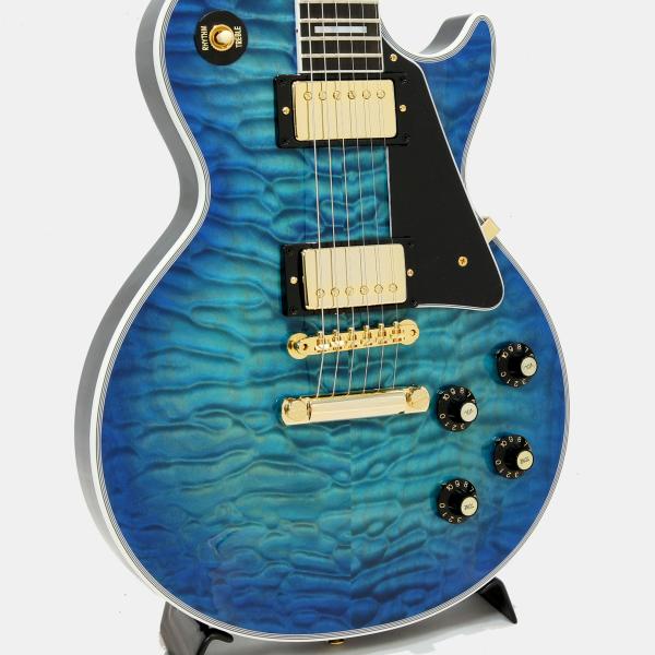 Gibson Custom Shop 1968 Les Paul Custom 5A Quilt Top Trans
