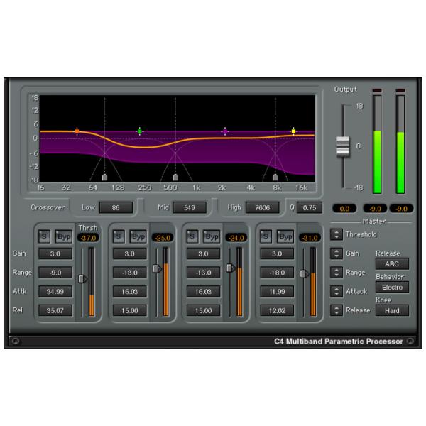 WAVES ウェイブス C4 Multiband Compressor プラグインエフェクト DAW DTM