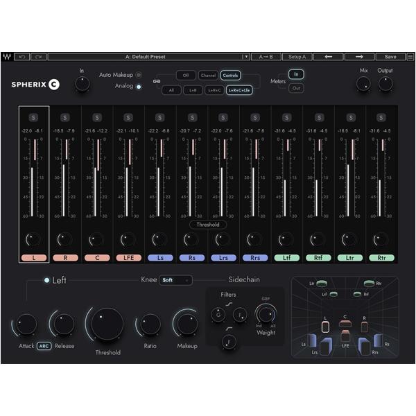 WAVES ウェイブス Spherix Immersive Compressor & Limiter プラグインエフェクト DAW DTM