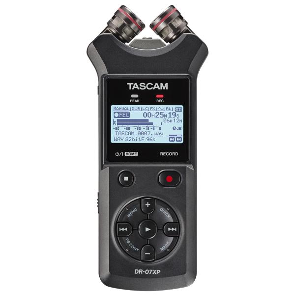 TASCAM タスカム DR-07XP A-B/X-Y可動式マイク搭載 32ビットフロート録音対応 ステレオポータブルレコーダー USB Type-C対応
