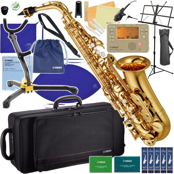 YAMAHA ヤマハ 5年保証サポート対象 YAS-380 アルトサックス ラッカー ゴールド 管楽器 セットV　以下は対応不可 北海道 沖縄 離島