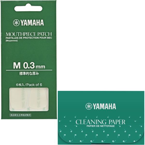YAMAHA ヤマハ MPPA3M3 マウスピースパッチ Mサイズ 0.3mm シール 6枚入り CP3 クリーニングペーパー セット　北海道 沖縄 離島不可