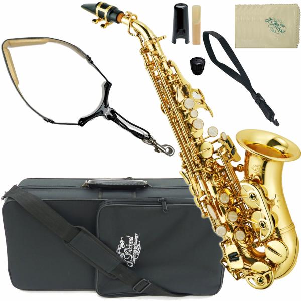 J Michael Jマイケル 3年保証対象 SPC-700 カーブドソプラノサックス セットG　以下は対応不可 北海道 沖縄 離島 同梱 代引き