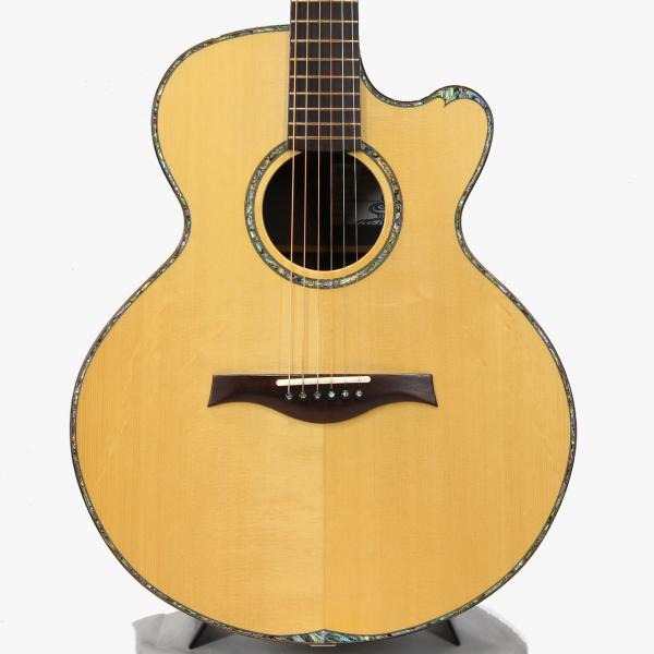 Water Road Guitars 増田 明夫 Deep Arte Cutaway "German Spruce & Jacaranda" w/M-Factory PickUp System *2017