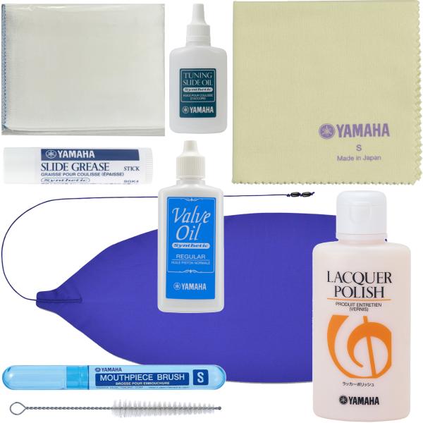 YAMAHA ヤマハ ラッカー ゴールド トランペット お手入れセット チューニングスライドオイル TSO3 バルブオイル グリス 管楽器 セットE　北海道 沖縄 離島不可