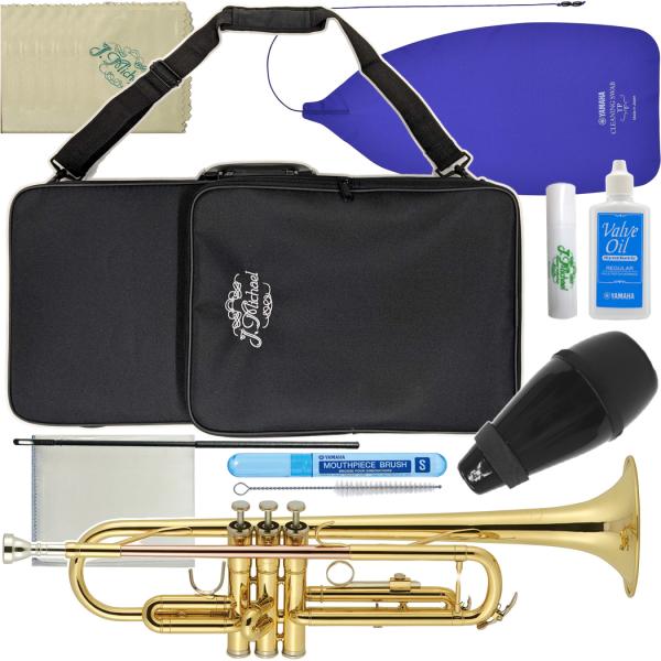 J Michael Jマイケル 3年保証 TR-380 B♭ トランペット ラッカー ゴールド セットG　以下は対応不可 　北海道 沖縄 離島 代引き 同梱不可