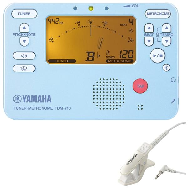 YAMAHA ヤマハ TDM-710BLM ブルー マイク付き チューナーメトロノーム チューナーマイク TM-40 セット　以下は対応不可 北海道 沖縄 離島 代引き 同梱