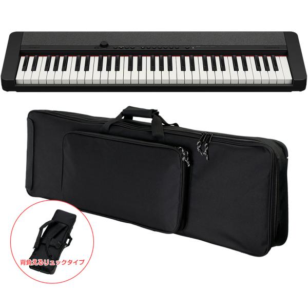 CASIO カシオ CT-S1 BK ケースセット ポータブルキーボード カシオトーン ブラック