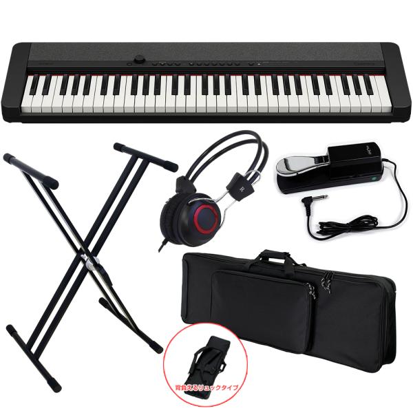 CASIO カシオ CT-S1 BK ライブセット ポータブルキーボード カシオトーン ブラック