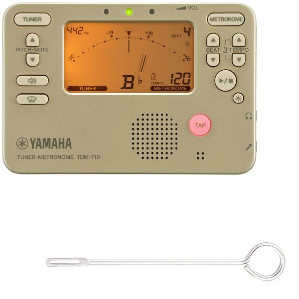 YAMAHA ヤマハ TDM-710GL ゴールド チューナーメトロノーム クロマチックチューナー 管楽器 セットR　以下対応不可 北海道 沖縄 離島 代引き 同梱