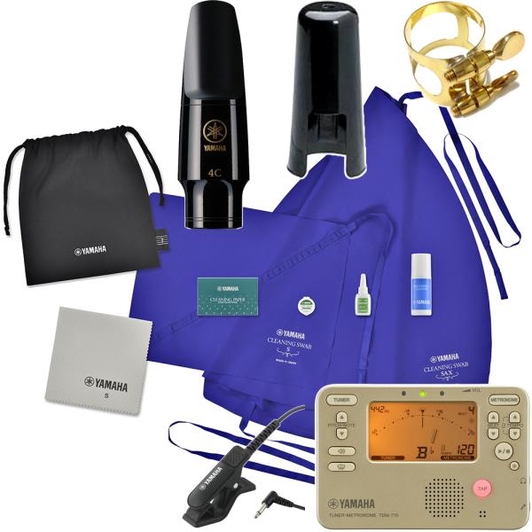 YAMAHA ヤマハ AS-4C アルトサックス マウスピース リガチャー KOSSAX6 お手入れセット チューナー TDM-710GLM マイク セット　以下対応不可 北海道 沖縄 離島