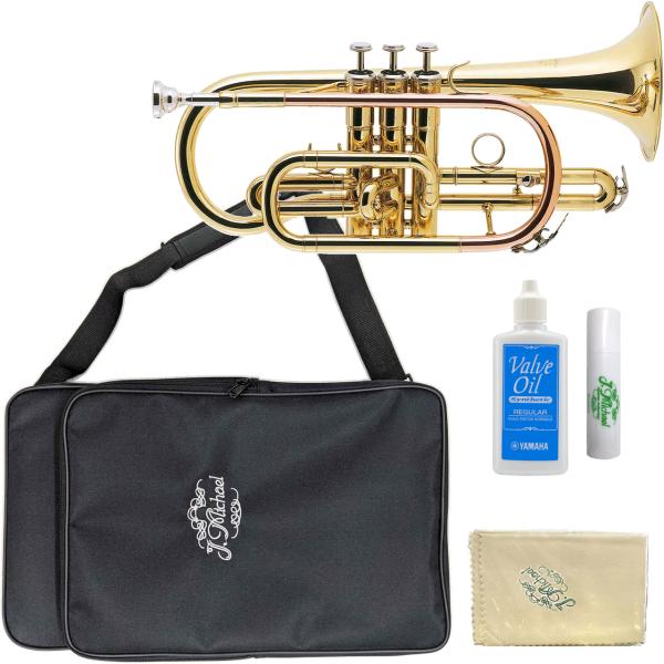 J Michael Jマイケル 3年保証 CT-420 コルネット 新品アウトレット ラッカー ゴールド ショート セットF　以下は対応不可 北海道 沖縄 離島 代引き 同梱