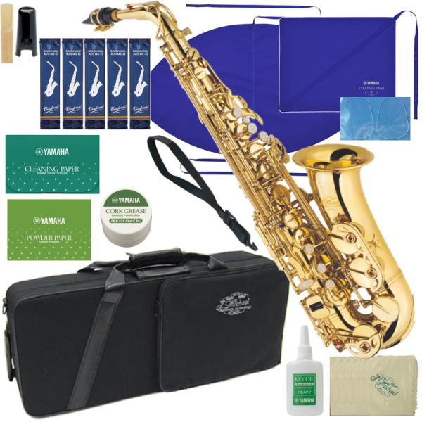 J Michael Jマイケル 3年保証 AL-500 アルトサックス ラッカー ゴールド セットCC　以下は対応不可 北海道 沖縄 離島 同梱 代引き