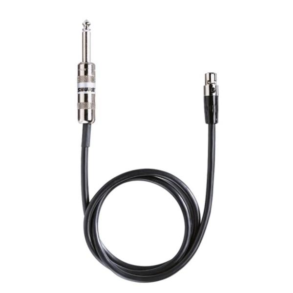 SHURE シュア WA302 ◆ SHURE ボディパック型送信機用 楽器用ケーブル フォンコネクター形状：ストレートタイプ