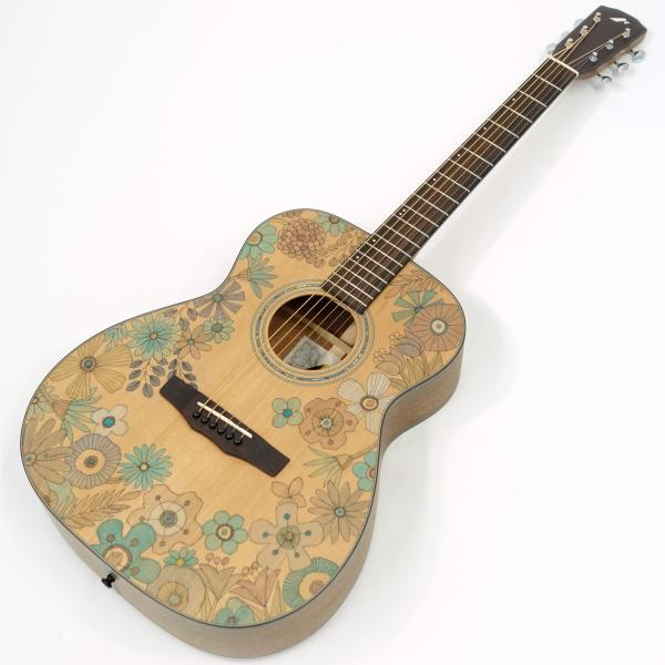 Morris モーリス FE-91 FLOWER 国産 アコースティックギター  フジキカオル 限定コラボレーション・モデル