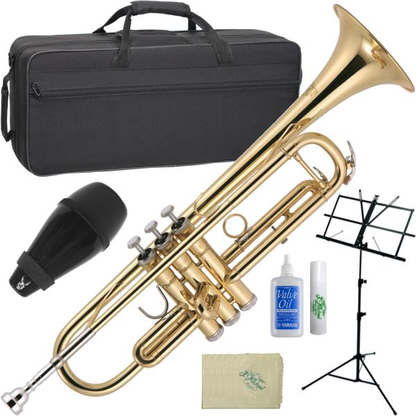 J Michael Jマイケル 3年保証 TR-200 トランペット ラッカー ゴールド B♭ Trumpet セットU　北海道 沖縄 離島不可 代引不可 同梱不可