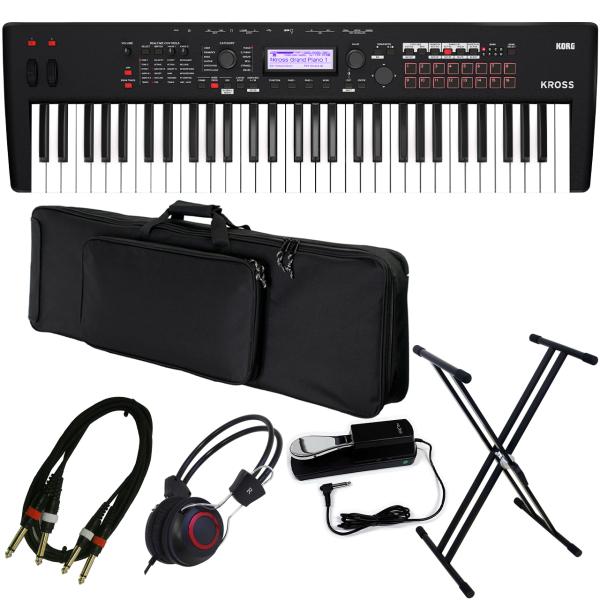 KORG コルグ KROSS2-61-MB ライブセット当店指定ケース 61鍵盤 シンセサイザー バッテリー駆動 マットブラック