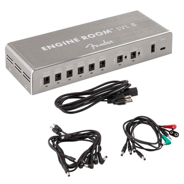 Fender フェンダー Engine Room LVL8 Power Supply パワーサプライ エフェクター 電源 USB出力 ケーブル付