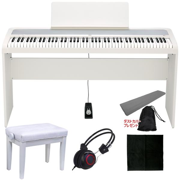 KORG コルグ B2+ WHITE 専用スタンド＆高低自在椅子 セット