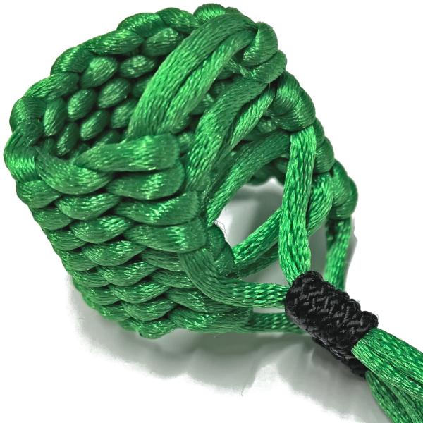 Bambu バンブー AS10 ストリング リガチャー エスクラリネット ソプラノサックス ブライトグリーン 紐リガチャー シングルカラー　以下対応不可 北海道 沖縄 離島 代引き