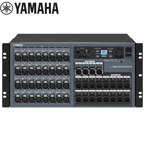 YAMAHA ヤマハ Rio3224-D3 ◆ Dante対応 I/O ラックアナログ32入力、16出力、AES/EBU 8出力を装備