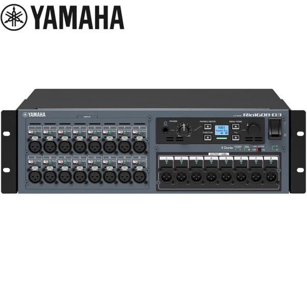 YAMAHA ヤマハ Rio1608-D3 ◆ Dante対応 I/O ラック アナログ16入力、8出力、AES/EBU 8出力を装備