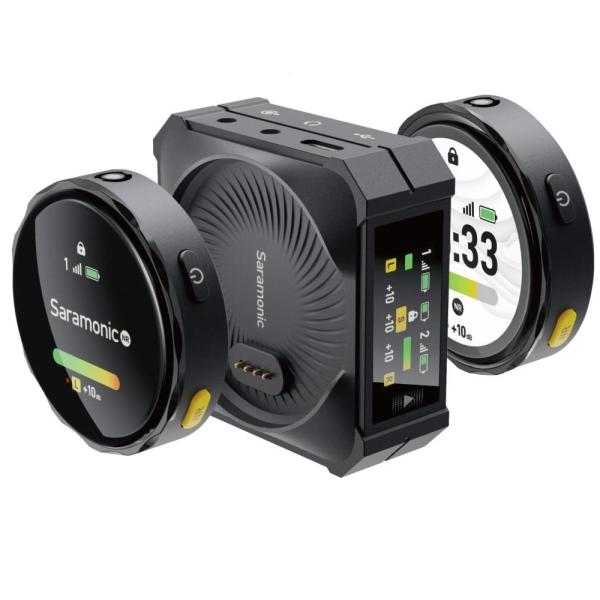 Saramonic サラモニック BlinkMe B2 ◆ ワイヤレスマイクシステム 2.4G超小型タッチスクリーン搭載