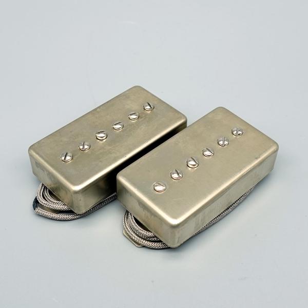 Lindy Fralin P90 Humbucker Pickup Set / Raw Nickel Cover