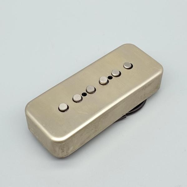 Lindy Fralin Hum-Cancelling P-90 With Alnico Rods Pickup / Neck Position / Raw Nickel Cover