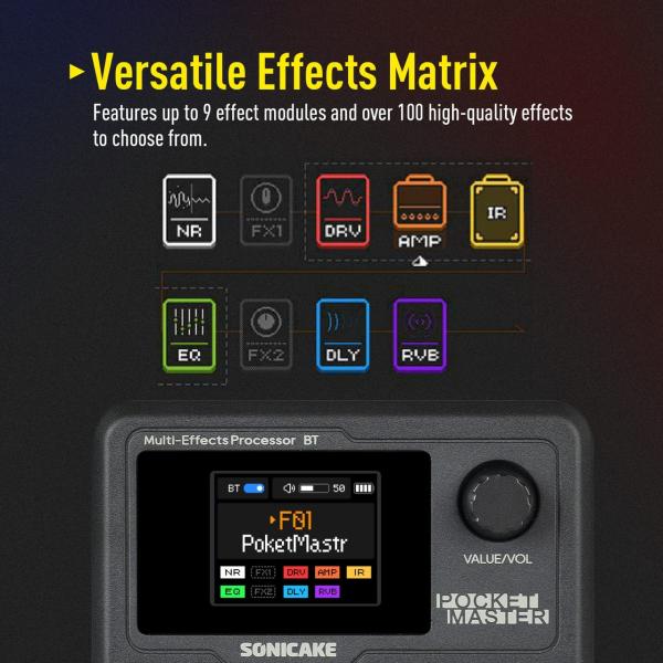 Sonicake ソニケーキ Pocket Master ブラック エフェクター ポケット