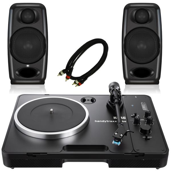 KORG コルグ handytraxx tube モニタースピーカーセット アナログ レコード プレイヤー ターンテーブル