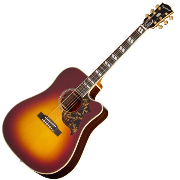 Epiphone エピフォン Hummingbird Deluxe EC Autumn Burst  アコースティックギター エレアコ ハミングバード by ギブソン 