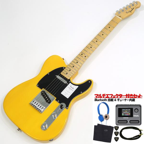 Fender フェンダー Standard Telecaster MN / Butterscotch Blonde + Sonicake Pocket Master QME-10 初心者セット 