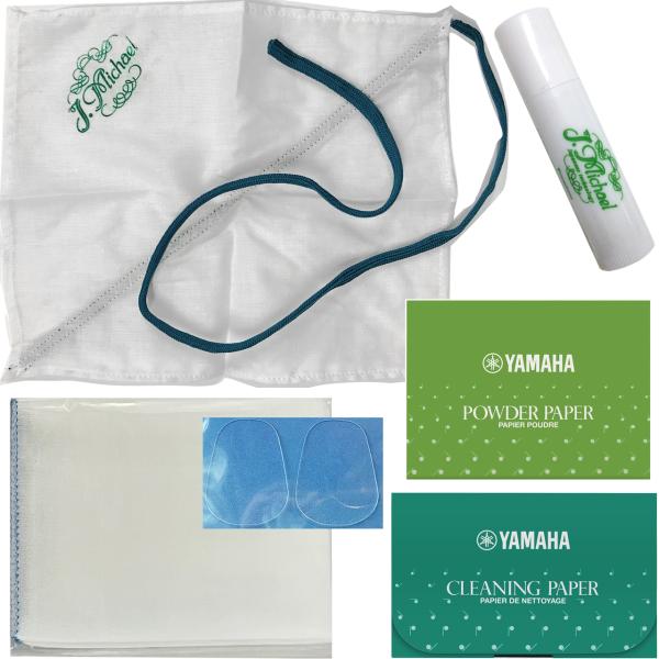  クラリネット お手入れセットスワブ グリス クリーニングペーパー マウスピースパッチ パウダーペーパー お手入れ用品 H　北海道 沖縄 離島不可