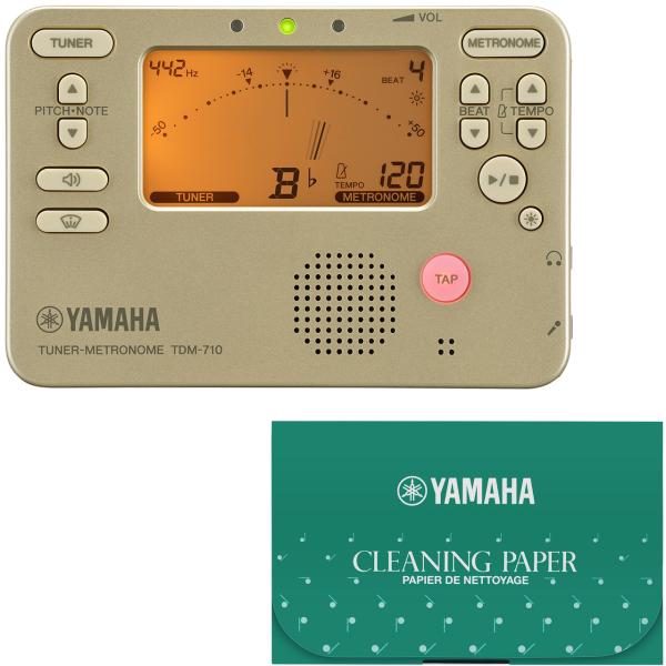 YAMAHA ヤマハ TDM-710GL ゴールド チューナーメトロノーム クロマチックチューナー 管楽器 セットA　以下対応不可 北海道 沖縄 離島 代引き 同梱