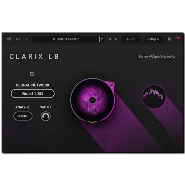 WAVES ウェイブス Clarix LB Waves SoundGrid 対応版 AIノイズリダクション プラグインエフェクト DAW DTM