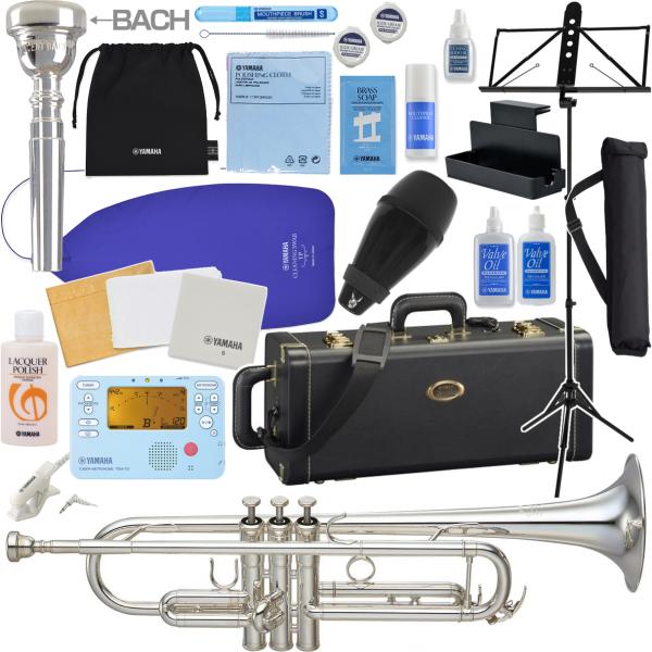 YAMAHA ヤマハ 5年保証サポート対象 YTR-850S トランペット B♭ 銀メッキ シルバー イエローブラス カスタム 管楽器 セットN　以下対応不可 北海道 沖縄 離島 代引き