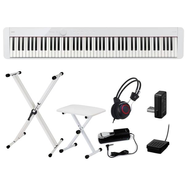 CASIO カシオ PX-S1100 WE 簡易練習セット ホワイト［電子ピアノ］［デジタルピアノ］