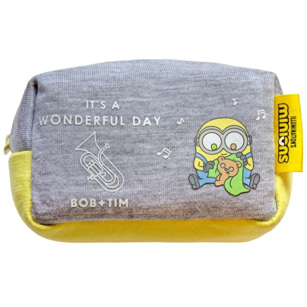  MEU ミニオン Bob+Tim マウスピースポーチ ユーフォニアム スウェットポーチ マウスピースホルダー Minions　以下対応不可　北海道 沖縄 離島