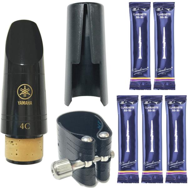 YAMAHA ヤマハ CL-4C クラリネット マウスピース Rovner リガチャー キャップ 1R ダーク Vandoren 3.0 リード 5枚 セット　以下は対応不可 北海道 沖縄 離島