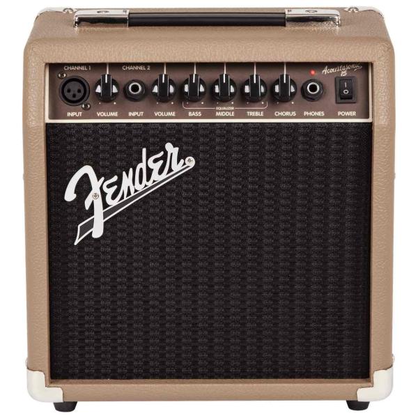 Fender フェンダー Acoustasonic 15 アンプ アコギ コンパクト 自宅 練習 コーラス イコライザー