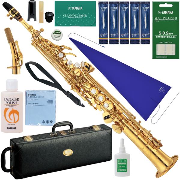 YAMAHA ヤマハ 5年保証対象 YSS-875EXHG ソプラノサックス カスタムEX ラッカー ゴールド Hi-G セットD　以下対応不可 北海道 沖縄 離島 代引き