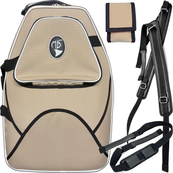 Marcus Bonna マーカスボナ MB5stH BG デタッチャブル ホルン ケース ベージュ ホワイト ベルカット  ハイコンパクト 特注カラー　以下対応不可 北海道 沖縄 離島 代引き