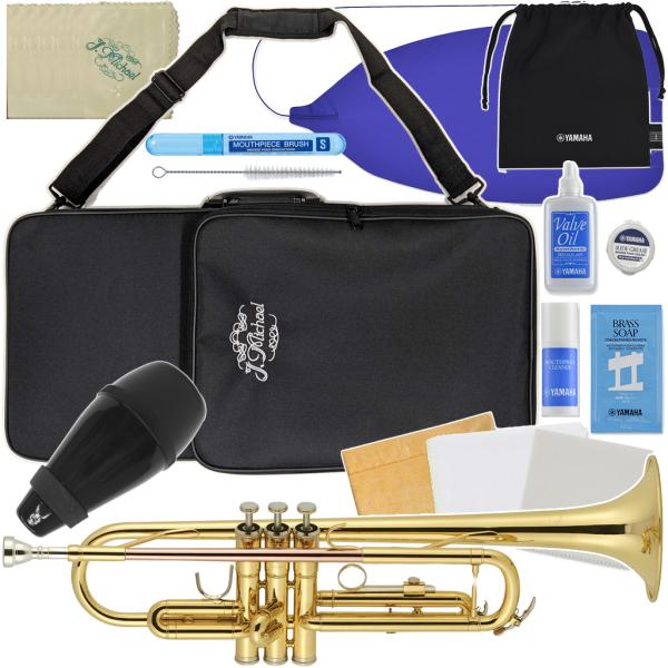 J Michael Jマイケル 3年保証 TR-380 トランペット ラッカー 管楽器 B♭ Trumpe セットH　以下対応不可 北海道 沖縄 離島 代引き 同梱