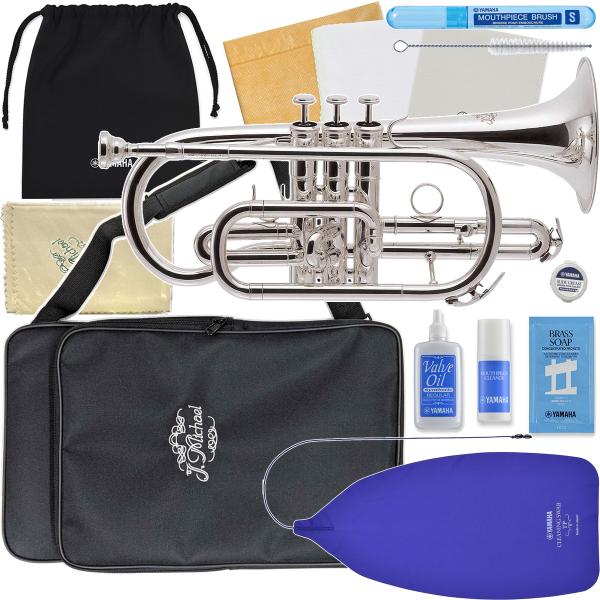 J Michael Jマイケル 3年保証 CT-470S コルネット 銀メッキ ショート シルバー セットK　以下は対応不可 北海道 沖縄 離島 同梱 代引き